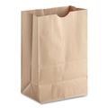 Grocery Bags | Ross & Wallace Paper Products 110410 12 in. x 7 in. x 17 in. 52 lbs. Capacity 1/6 BBL Grocery Paper Bags - Kraft (500/Bundle) image number 1