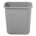 Indoor Waste Receptacles | Rubbermaid Commercial FG295600GRAY 7-Gallon Rectangular Deskside Wastebasket - Gray image number 1