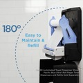Towel Dispensers | Georgia Pacific Professional 59590 Pacific Blue Ultra 12.9 in. x 9 in.x 16.8 in. Automated Paper Towel Dispenser - Black image number 6