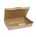 Food Containers & Lids | Pactiv Corp. NOB02KECTE 9 in. x 4.85 in. x 2 in. EarthChoice Tamper Evident OneBox Paper Box - Kraft (100/Carton) image number 1