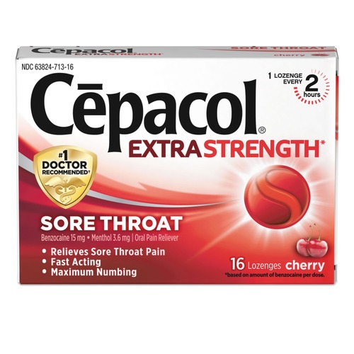 Medicines | Lysol 63824-71016 Extra Strength Sore Throat Lozenge - Cherry (384/Carton) image number 0