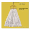 Mop Handles | Rubbermaid Commercial FGH126000000 Invader 60 in. Aluminum Side-Gate Wet-Mop Handle - Gray/Yellow image number 5