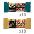 Meals & Snack Bars | KIND 27964 0.7 oz. Minis - Dark Chocolate Nuts and Sea Salt/Caramel Almond and Sea Salt (20/Pack) image number 1