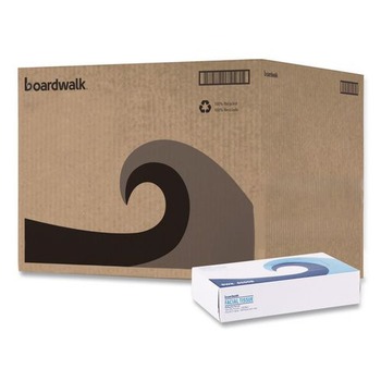 FACIAL TISSUES | Boardwalk BWK6500B 2-Ply Office Packs Facial Tissue Flat Box - White (30/Carton)
