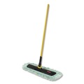 Floor Dusters & Accessories | Rubbermaid Commercial HYGEN FGQ55900BK00 HYGEN 18 in. Quick Connect Single-Sided Plastic Wet/Dry Mop Frame - Black image number 1