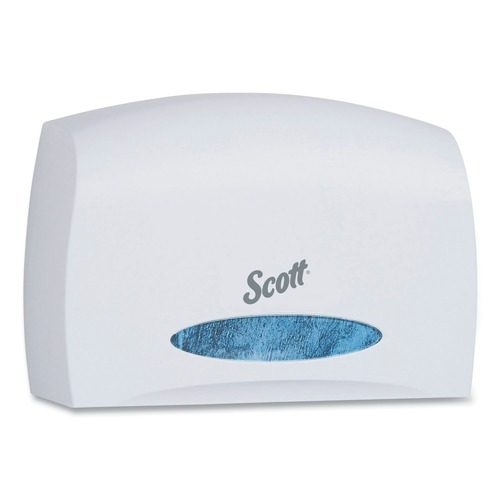 Toilet Tissue Dispensers | Scott 09603 14.25 in. x 6 in. x 9.75 in. Essential Coreless Jumbo Roll Tissue Dispenser - White image number 0