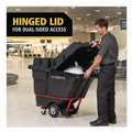 Waste Receptacle Lids | Rubbermaid Commercial 2221456 BRUTE 28.85 in. x 57.10 in. x 9.7 in. Rotomolded Tilt Truck Lid - Black image number 4