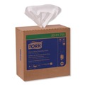 Perforated Roll & Hand Towels | Tork 5301755 8.46 in. x 16.13 in. Heavy-Duty Cleaning Cloth - White (5/Carton) image number 4