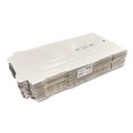Pizza Boxes | Karat FP-PBF12W 12 in. x 12 in. x 1.97 in. Corrugated Paper Boxes - White/Brown (50/Bundle) image number 4