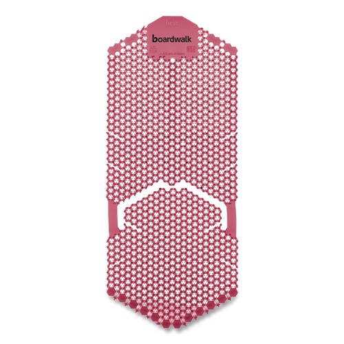 Toilet & Urinal Deodorizers | Boardwalk TSU-P-006I006I-01-AAS80 5.22 oz. Vertical Urinal Screen - Spiced Apple Scent Red (6/Carton) image number 0