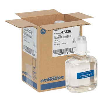 Georgia Pacific Professional 42336 GP enMotion 1,000 mL High-Frequency-Use Foam Sanitizer Dispenser Refill - Fragrance-Free (2/Carton)