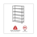 Racks & Shelving | Alera ALESW664818BL NSF Certified 6-Shelf 48 in. x 18 in. x 72 in. Wire Shelving Kit - Black image number 7