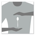 Disposable Spoons | SOLO HSWTX-0007 Impress Heavyweight Full-Length Polystyrene Teaspoon - White (100/Box, 10 Boxes/Carton) image number 4