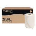Perforated Roll & Hand Towels | Morcon Paper W61000 Morsoft 8 in. x 1000 ft. 1-Ply Universal Roll Towels - White (6/Carton) image number 0