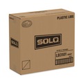 Cup Lids | SOLO LB3101-00007 Lift Back and Lock Tab Lids for 10 oz. Cups - White (1000/Carton) image number 3