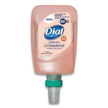  | Dial Professional 16670 1.2 Liter Antibacterial Foaming Hand Wash Refill for FIT Manual Dispenser - Original (3/Carton)
