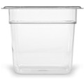 Food Storage Containers & Lids | Carlisle 3068507 6.38 in. x 6.75 in. x 6 in. 2.5 qt. StorPlus Polycarbonate Food Pan - Clear image number 1
