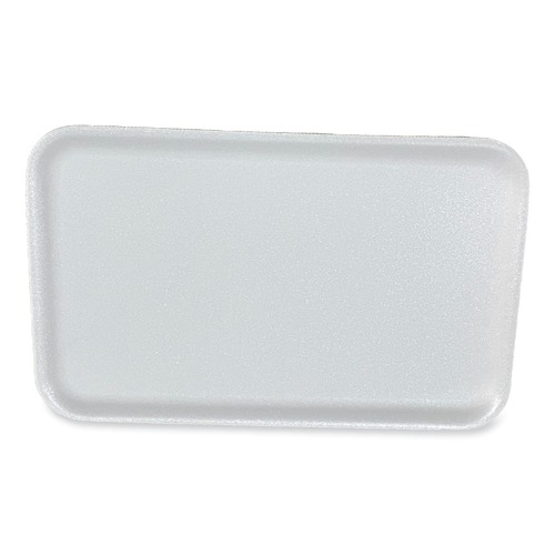 Food Containers & Lids | GEN 16SWH 11.63 in. x 7.25 in. x 0.54 in. #16S Meat Trays - White (250/Carton) image number 0