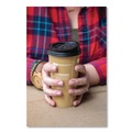Cup Lids | Eco-Products EP-HL16-BR EcoLid 25% Recyclable 10 - 20 oz. Hot Cup Lid - Black (1000/Carton) image number 3
