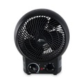 Facility Heaters | Alera ALEHEFF10B 1500 Watts 8.25 in. x 4.37 in. x 9.5 in. Heater Fan - Black image number 0