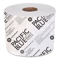 Toilet Tissues | Georgia Pacific Professional 14448/01 Pacific Blue Basic 1-Ply Septic Safe High-Capacity Bathroom Tissue - White (1500/Roll, 48/Carton) image number 1