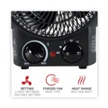 Facility Heaters | Alera ALEHEFF10B 1500 Watts 8.25 in. x 4.37 in. x 9.5 in. Heater Fan - Black image number 4