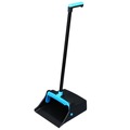 Dust Pans | Impact T0011-01 12.32 in. Wide 31.84 in. Aluminum Handle Plastic LobbyMaster Dust Pan - Blue/Black (6/Carton) image number 0