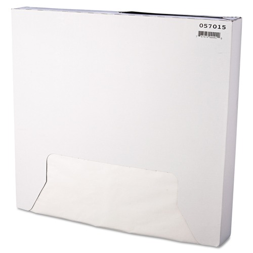 Paper Wraps | Bagcraft P057015 15 x 16 Grease-Resistant Paper Wraps and Liners - White (3000/Carton) image number 0