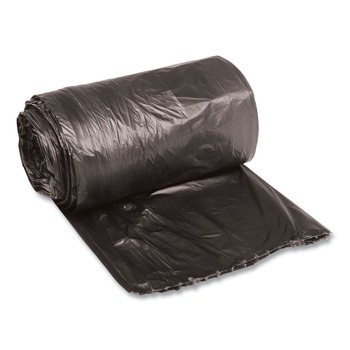 LOW DENSITY TRASH BAGS | Boardwalk H4832RKKR01 16 Gallon 0.35 mil 24 in. x 32 in. Perforated Roll Low-Density Waste Can Liners - Black (50 Bags/Roll, 10 Rolls/Carton)