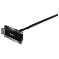 Brushes | Carlisle 4029000 Sparta Broiler Master Grill Brush and Scraper with 30.5 in. Black Wood Handle image number 0