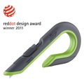 Knives & Multi-Purpose Tools | slice 10503 1.29 in. Carbon Steel Blade 7 in. Nylon Handle Replaceable Double Sided Box Cutters - Gray/Green image number 0