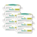 Hand Sanitizing Wipes | Pampers 80715533 1-Ply 6.7 in. x 7 in. Sensitive Baby Wipes - Unscented, White (7/Carton) image number 0