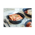 Food Containers & Lids | Pactiv Corp. NC718B Newspring VERSAtainer 6 in. Diameter 16 oz Plastic Microwavable Containers - Black/Clear (150/Carton) image number 4