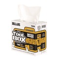 Perforated Roll & Hand Towels | Sellars 78200 1-Ply 8.27 x 16.5 TOOLBOX WaterWeave T700 Wipers - White (8/Carton) image number 2