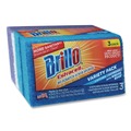 Scouring Pads & Sticks | Brillo 21035 Estracell 4.5 in. x 2.75 in. Scrub Sponge Variety Pack - Blue/Purple/White (8/Carton) image number 2