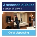 Towel Dispensers | Tork 552538 PeakServe Continuous 14.44 x 3.97 x 19.3 Hand Towel Dispenser - Black image number 6