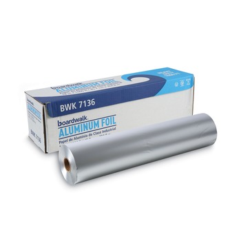 FOIL WRAPS | Boardwalk BWK7136 18 in. x 1000 ft. 87 Gauge Heavy-Duty Aluminum Foil Roll