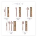 Disposable Forks | Eco-Products EP-S212-W General Purpose Fork Wood Cutlery - Natural (500/Carton) image number 7