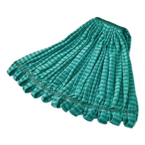 Mop Heads | Rubbermaid Commercial FGT81306GR00 1 in. Headband Microfiber Tube Wet Mop - Green image number 0