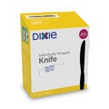 Disposable Knives | Dixie KM5W540 7 in. Grab'N Go Wrapped Knives - Black (540/Carton) image number 2