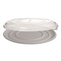 Food Containers & Lids | Eco-Products EP-SCPTR14LIDR 14 in. x 14 in. x 0.2 in. Recycled Content Pizza Tray Lids - Clear (50/Carton) image number 1