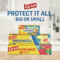 Films | Glad 70441 70 sq. ft. Foot Roll Press'n Seal Food Plastic Wrap (12/Carton) image number 7