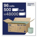 Perforated Roll & Hand Towels | Tork TM1616S 2-Ply Septic Safe Universal Bath Tissue - White (96/Carton) image number 3