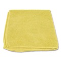 Cleaning Cloths & Wipes | Boardwalk BWK12YELCLOTH 12 in. x 12 in. Microfiber Cleaning Cloths - Yellow (12/Pack) image number 2