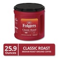 Coffee - Caffeinated | Folgers 2550030407 25.9 oz. Canister Classic Roast Ground Coffee (6/Carton) image number 10