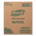 Luncheon Napkins | Marcal 6506 11.4 in. x 12.5 in. 100% Recycled Luncheon Napkins - White (6/Carton) image number 4