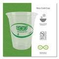 Cups | Eco-Products EP-CC16-GS 16 oz. GreenStripe Renewable and Compostable Cold Cups - Clear (20 Packs/Carton) image number 7
