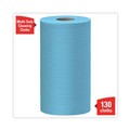 Perforated Roll & Hand Towels | WypAll 35411 X60 9.8 in. x 13.4 in. Cloths - Small, Blue (130/Roll, 12 Rolls/Carton) image number 3