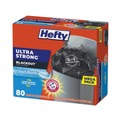 Drawstring & Kitchen Bags | Hefty E8-8353 Ultra Strong BlackOut 23.75 in. x 24.88 in. 13 gallon Tall-Kitchen Drawstring Bags - Black (240/Carton) image number 3