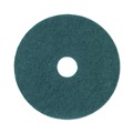 Floor Pads-Stripping | Boardwalk BWK4017GRE 17 in. Diameter Heavy-Duty Scrubbing Floor Pads - Green (5/Carton) image number 0